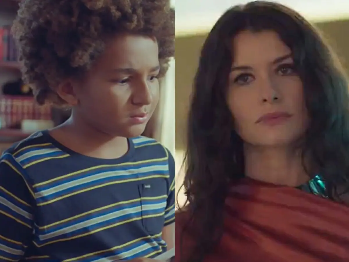 Luan (Miguel Schmid) e Bárbara (Alinne Moraes) em Um Lugar ao Sol