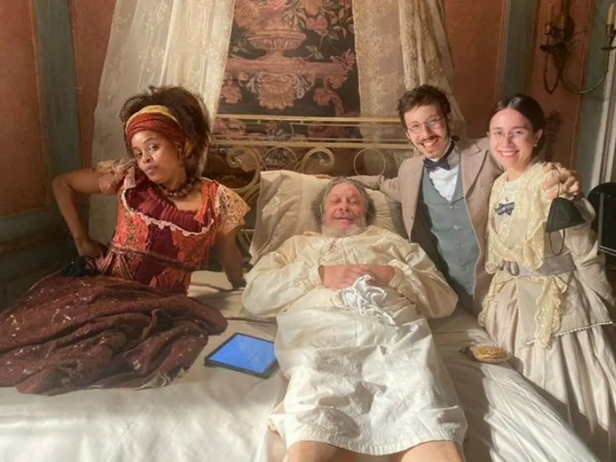 Lupita, Batista, Nélio e Dolores em Nos Tempos do Imperador (Reprodução Instagram)