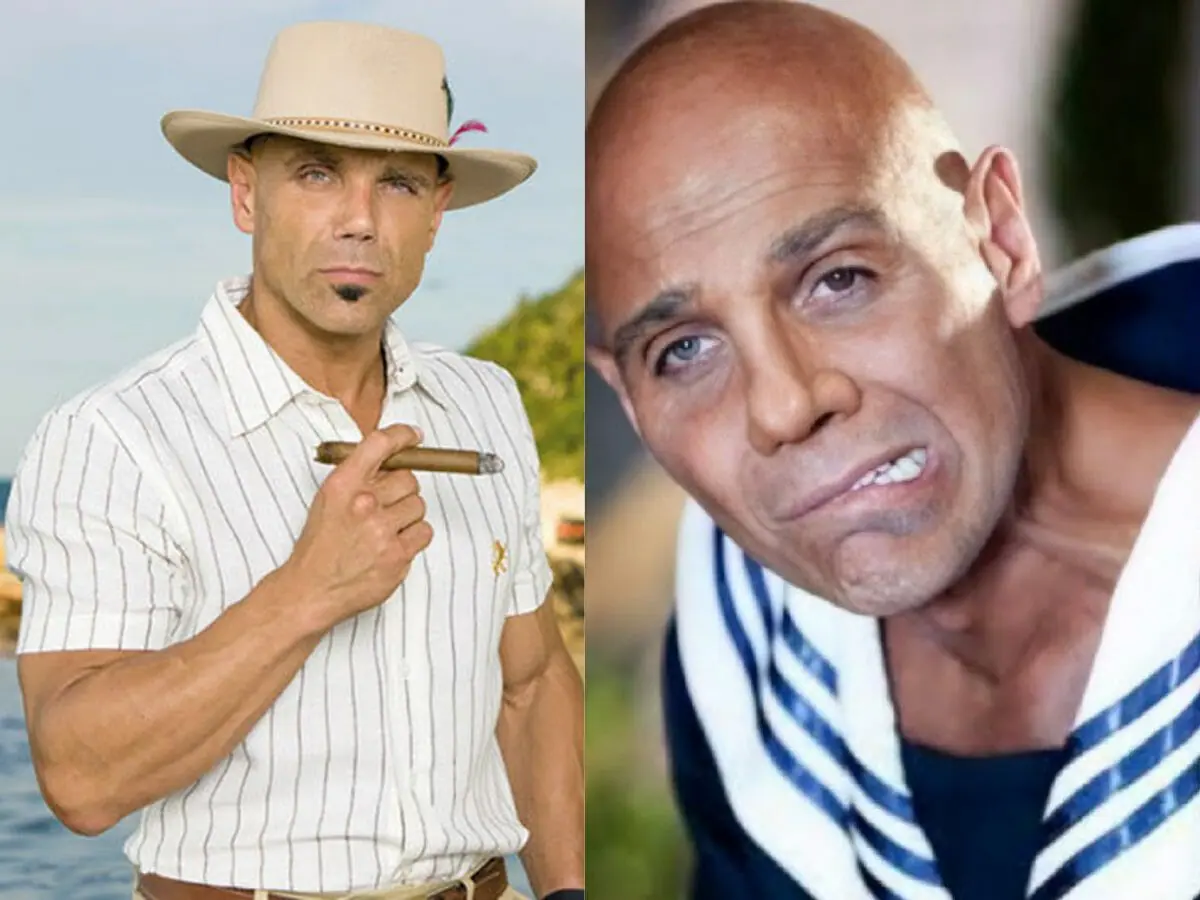 Manuel Landeta como Leon em Mar de Amor e como Teobaldo em Coração Indomável (Divulgação))