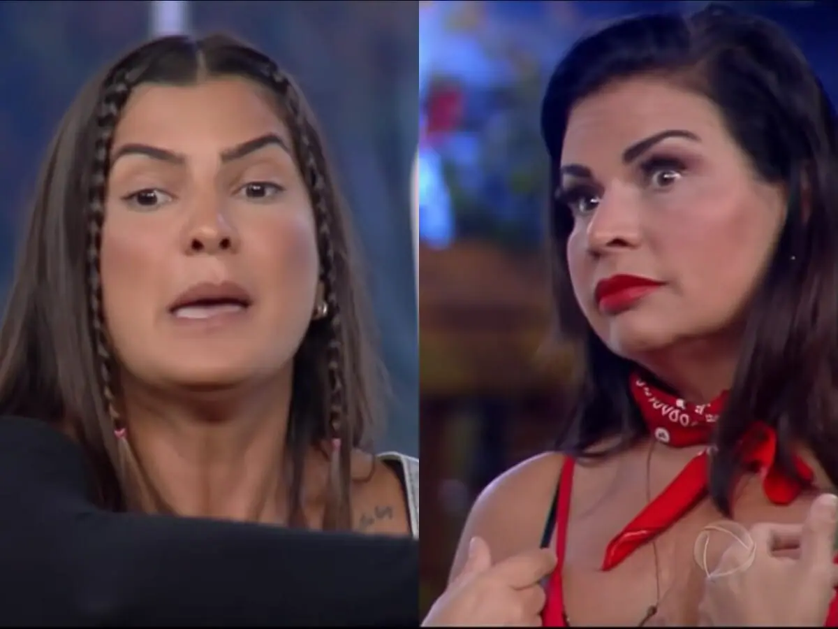 Marina Ferrari e Solange Gomes em A Fazenda 13