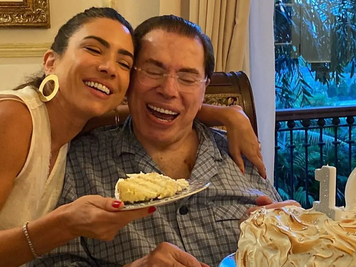 Patrícia Abravanel e Silvio Santos