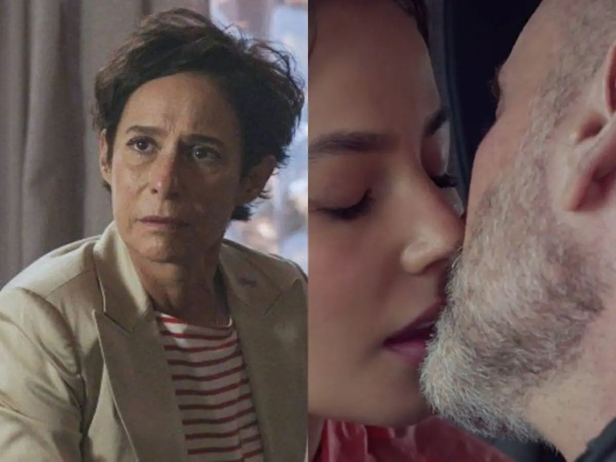 Rebeca (Andrea Beltrão), Cecilia (Fernanda Marues) e Breno (Marco Ricca) de Um Lugar ao Sol