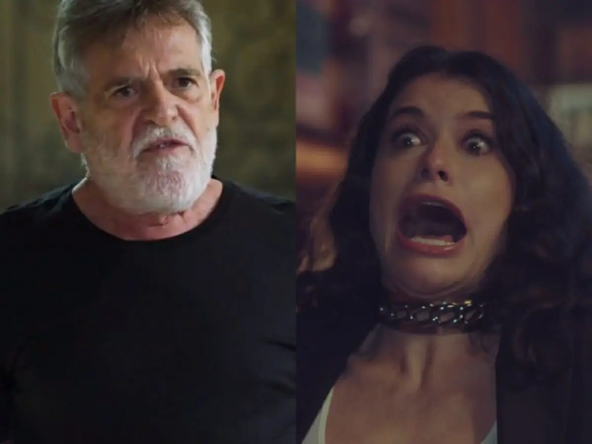 Santiago (José de Abreu) e Bárbara (Alinne Moraes) de Um Lugar ao Sol