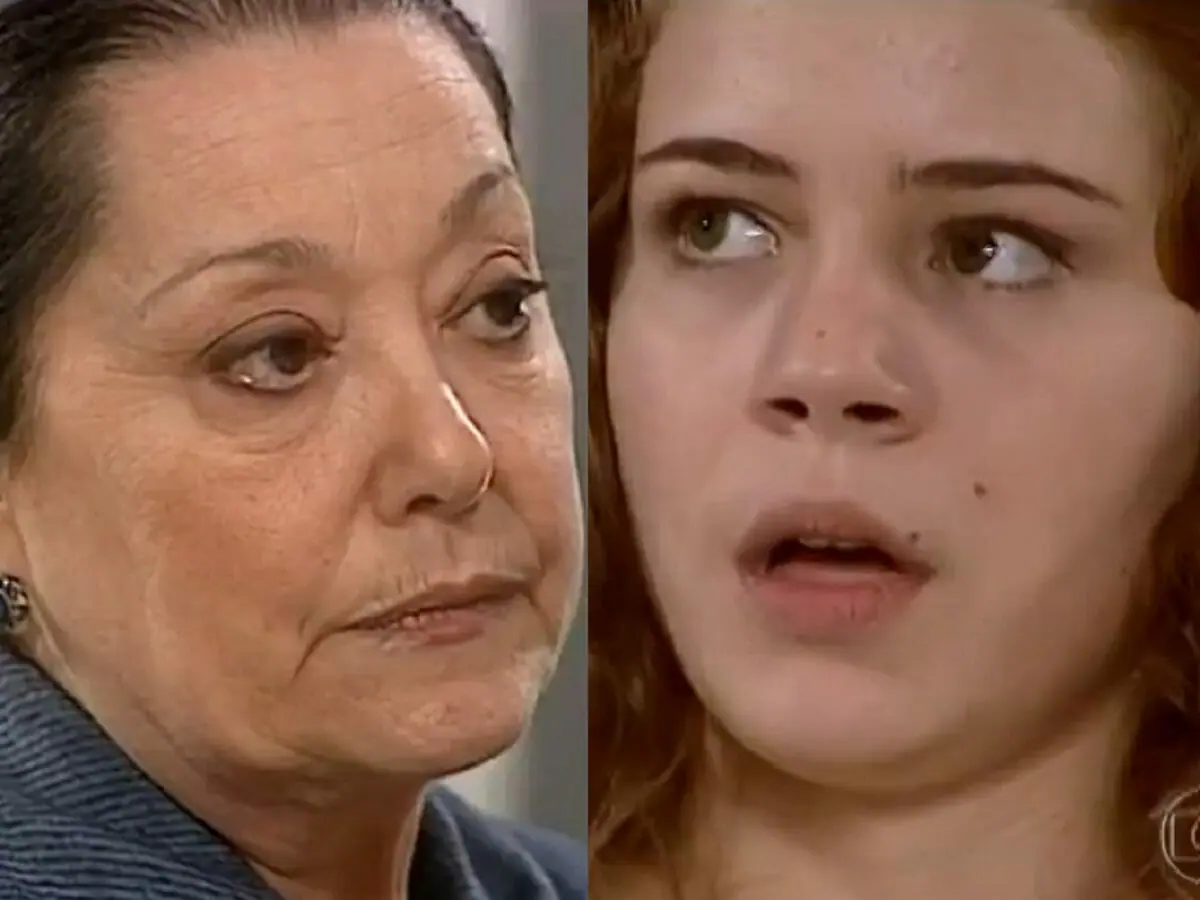 Mimosa (Suely Franco) e Bianca (Leandra Leal) de O Cravo e a Rosa