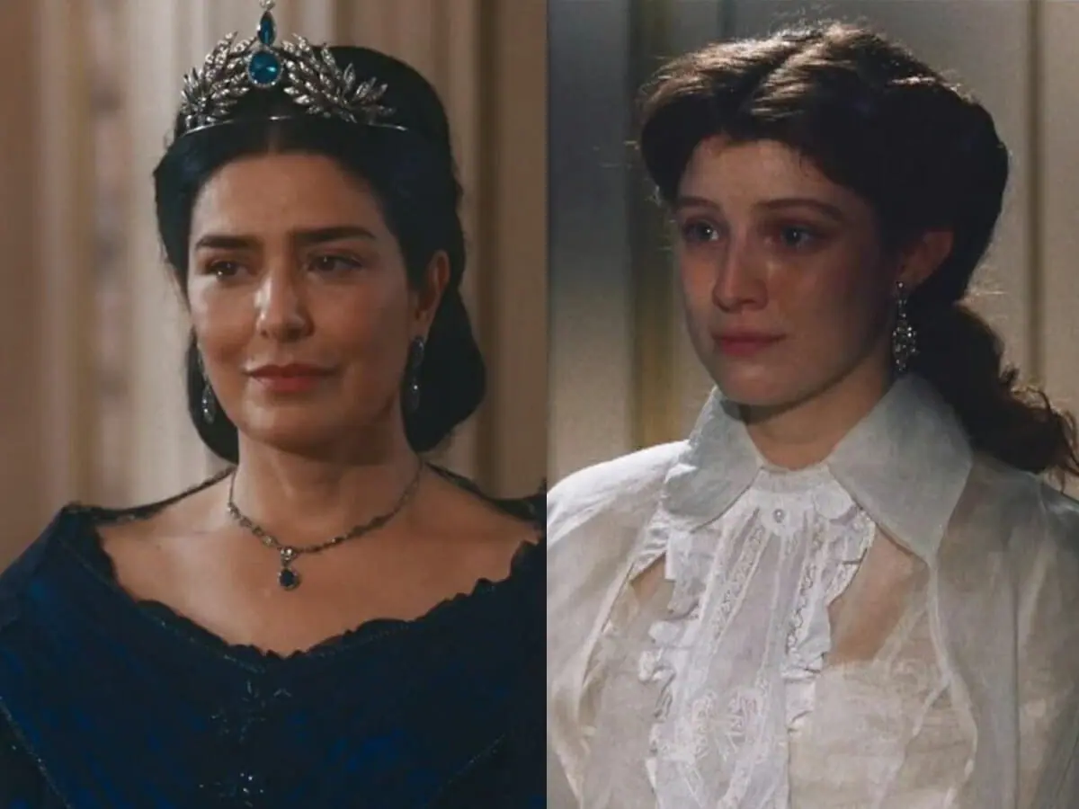 Teresa (Letícia Sabatella) e Isabel (Giulia Gayoso) em Nos Tempos do Imperador