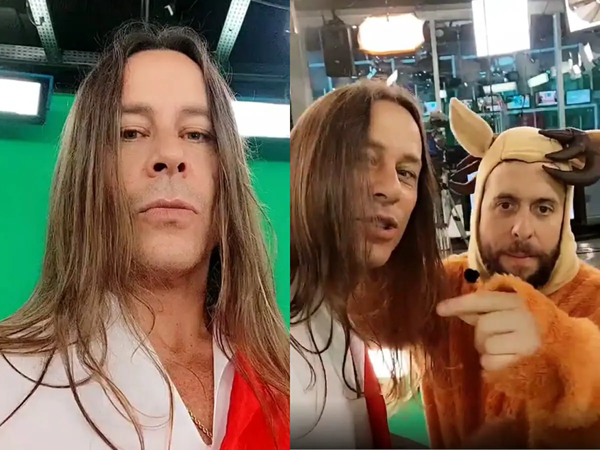 Theo Becker e Maurício Meirelles no especial do Foi Mau