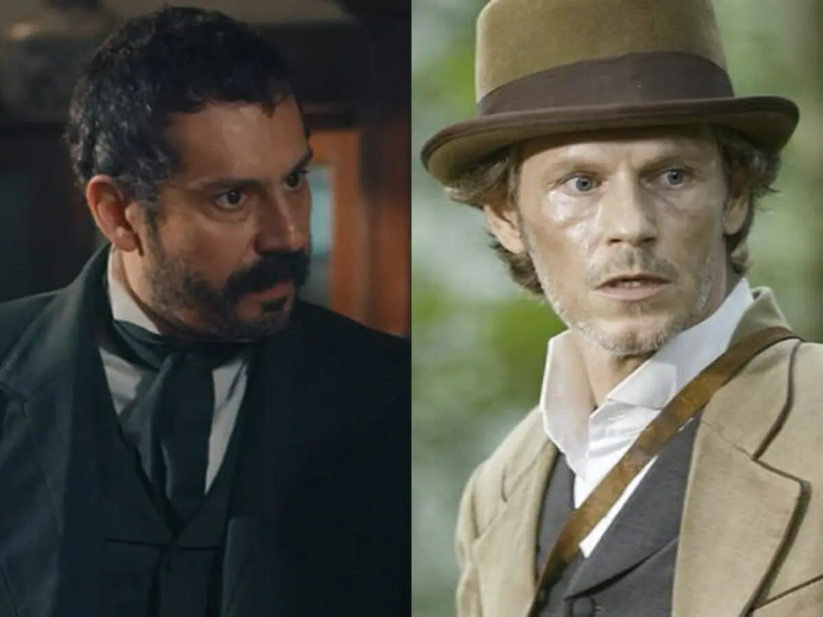 Tonico (Alexandre Nero) e Nino (Raffaele Casuccio) de Nos Tempos do Imperador