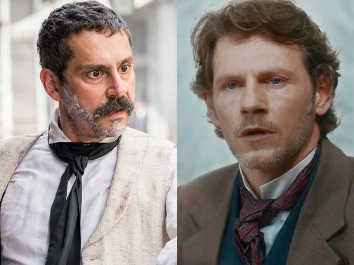 Tonico (Alexandre Nero) e Nino (Raffaele Casuccio) de Nos Tempos do Imperador