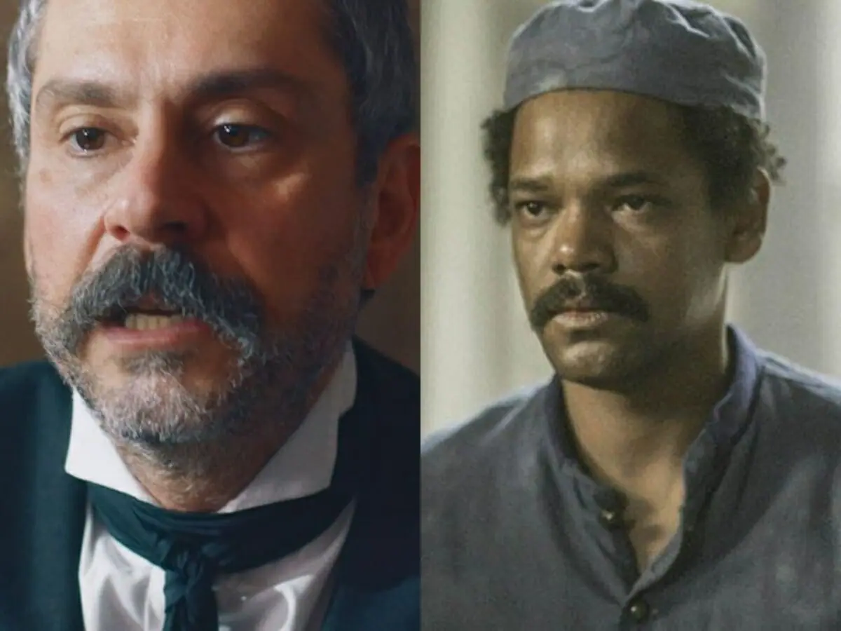 Tonico (Alexandre Nero) e Samuel (Michel Gomes) de Nos Tempos do Imperador