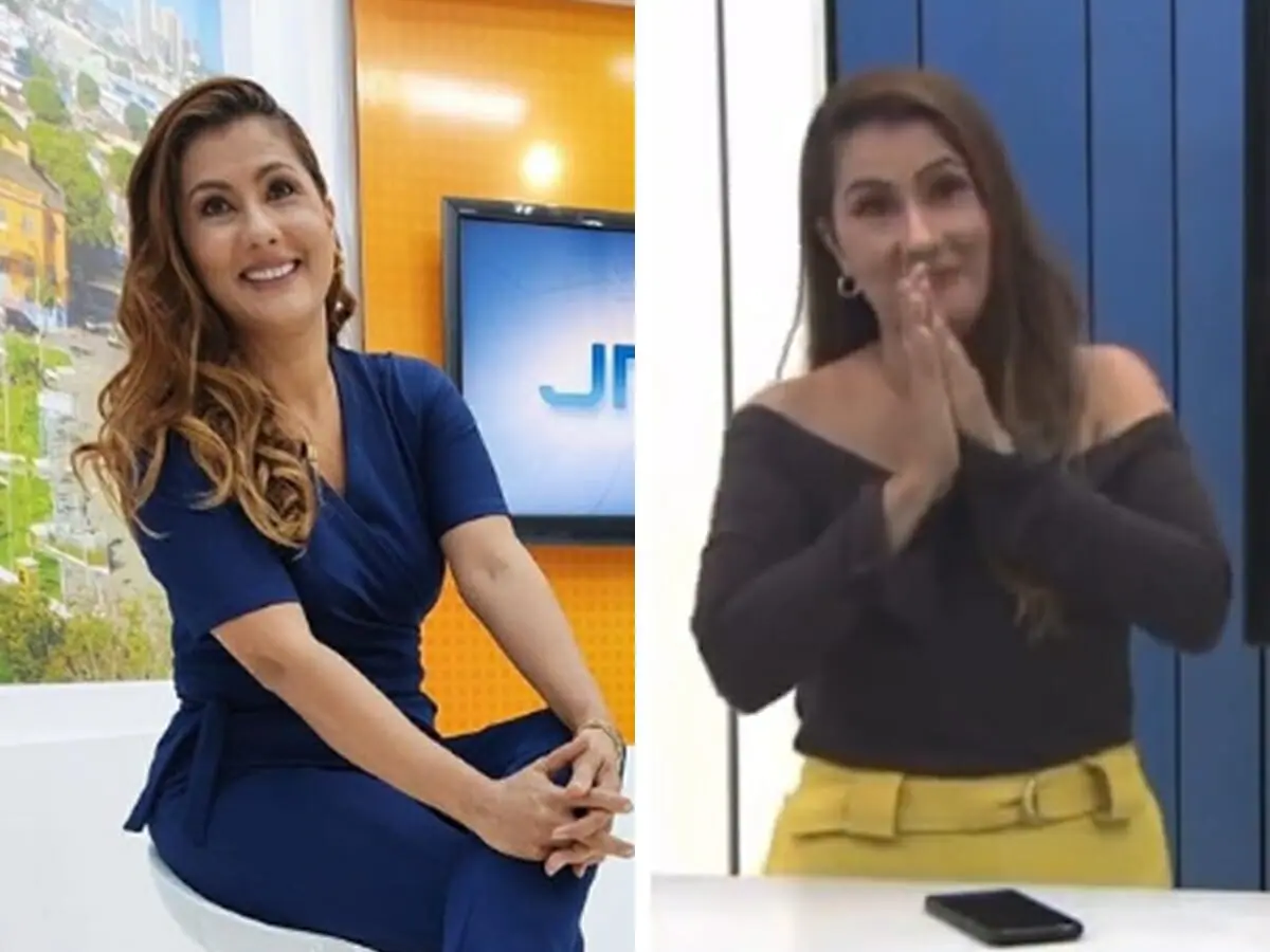 Yonara Werri apresenta o JRO1 no Rede Amazônica/RO (Reprodução: Rede Amazônica/Instagram)