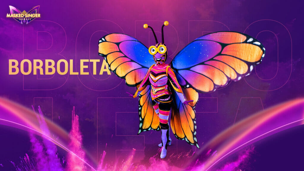 Borboleta do The Masked Singer Brasil pode ser ex-BBB (Reprodução)