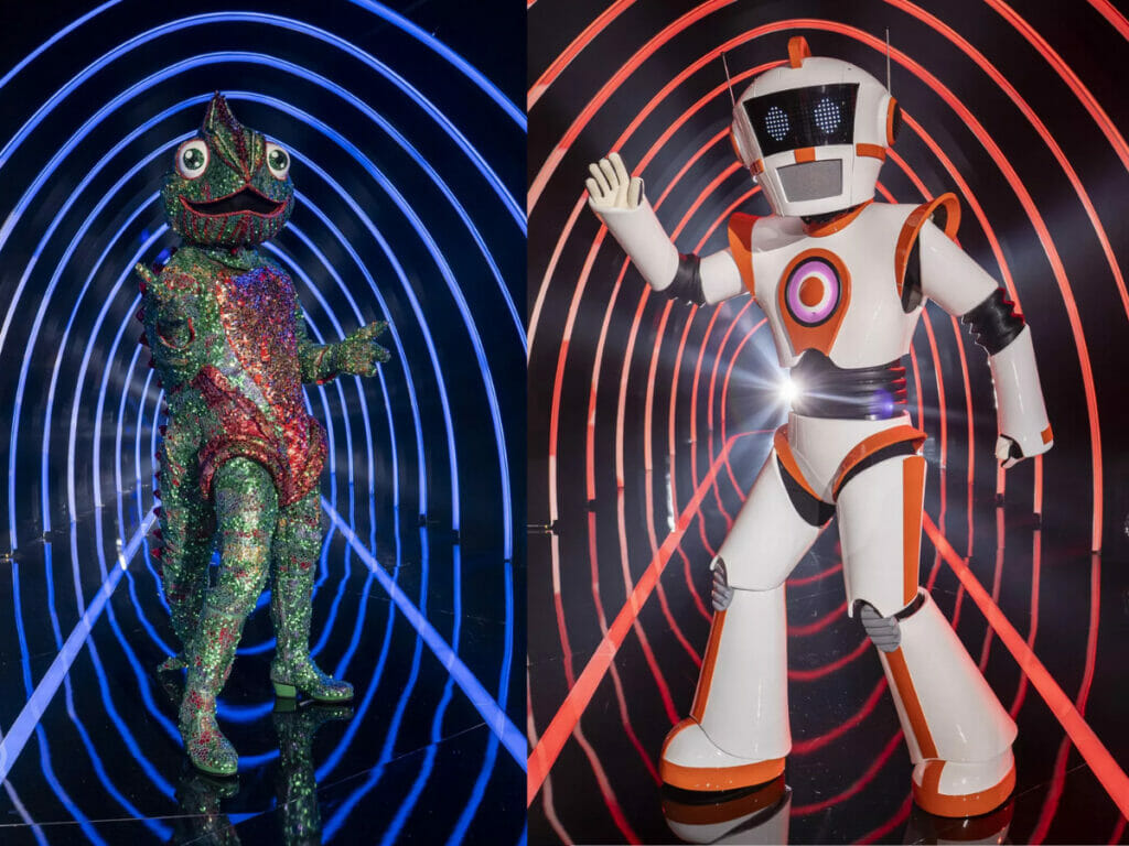 Camaleão e Robô do The Masked Singer Brasil (Divulgação)
