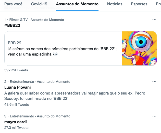"Agregados" de Luana Piovani e Mayra Cardi estão no BBB 22
