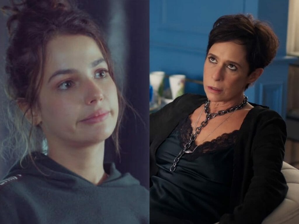 Cecília (Fernanda Marques) e Rebeca (Andrea Beltrão) de Um Lugar ao Sol