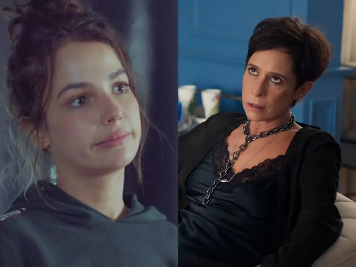 Cecília (Fernanda Marques) e Rebeca (Andrea Beltrão) de Um Lugar ao Sol