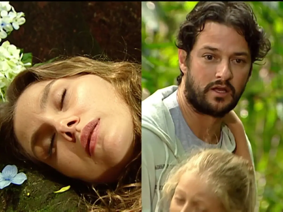 Clarice (Lavínia Vlasak) e Daniel (Marcelo Serrado) de Prova de Amor