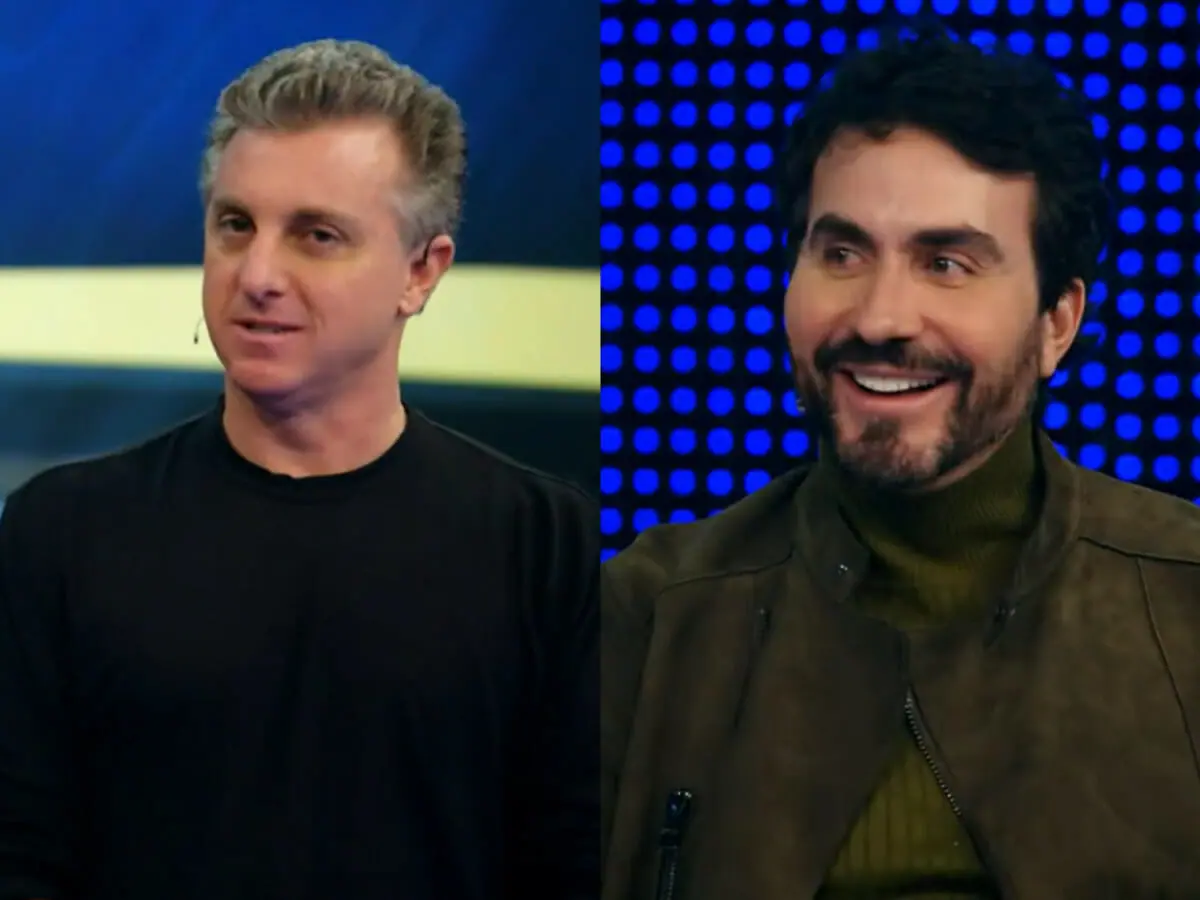 Luciano Huck e padre Fabio de Melo (Reprodução/Globo)