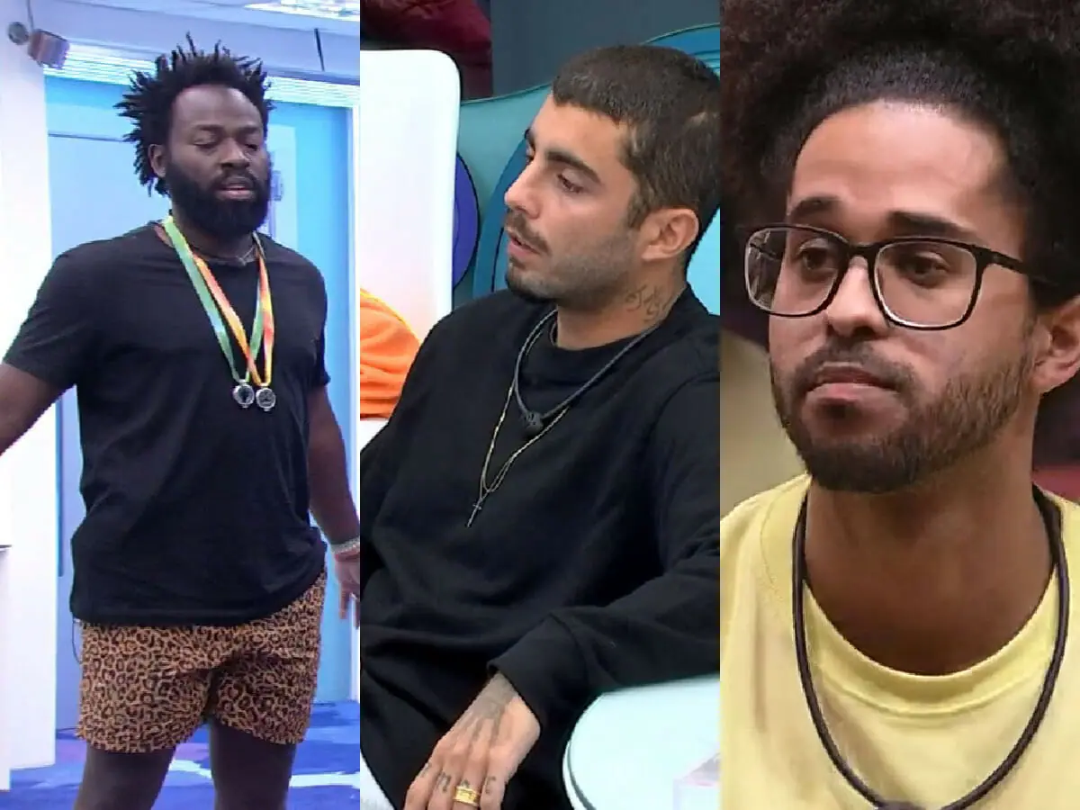 Douglas Silva, Pedro Scooby e Luciano no BBB 22
