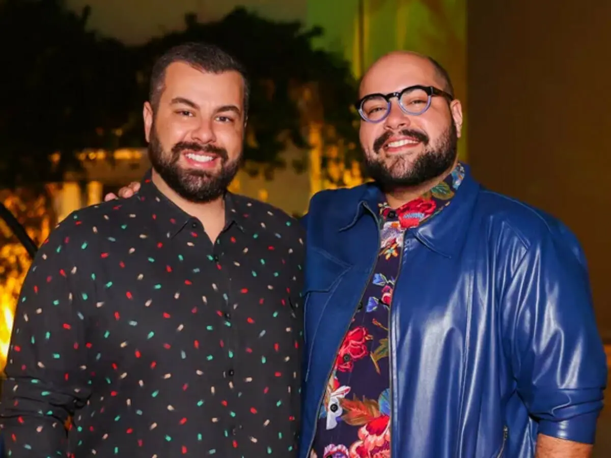 Fernando Poli e Tiago Abravanel, do BBB 22 (Foto: Manuela Scarpa)