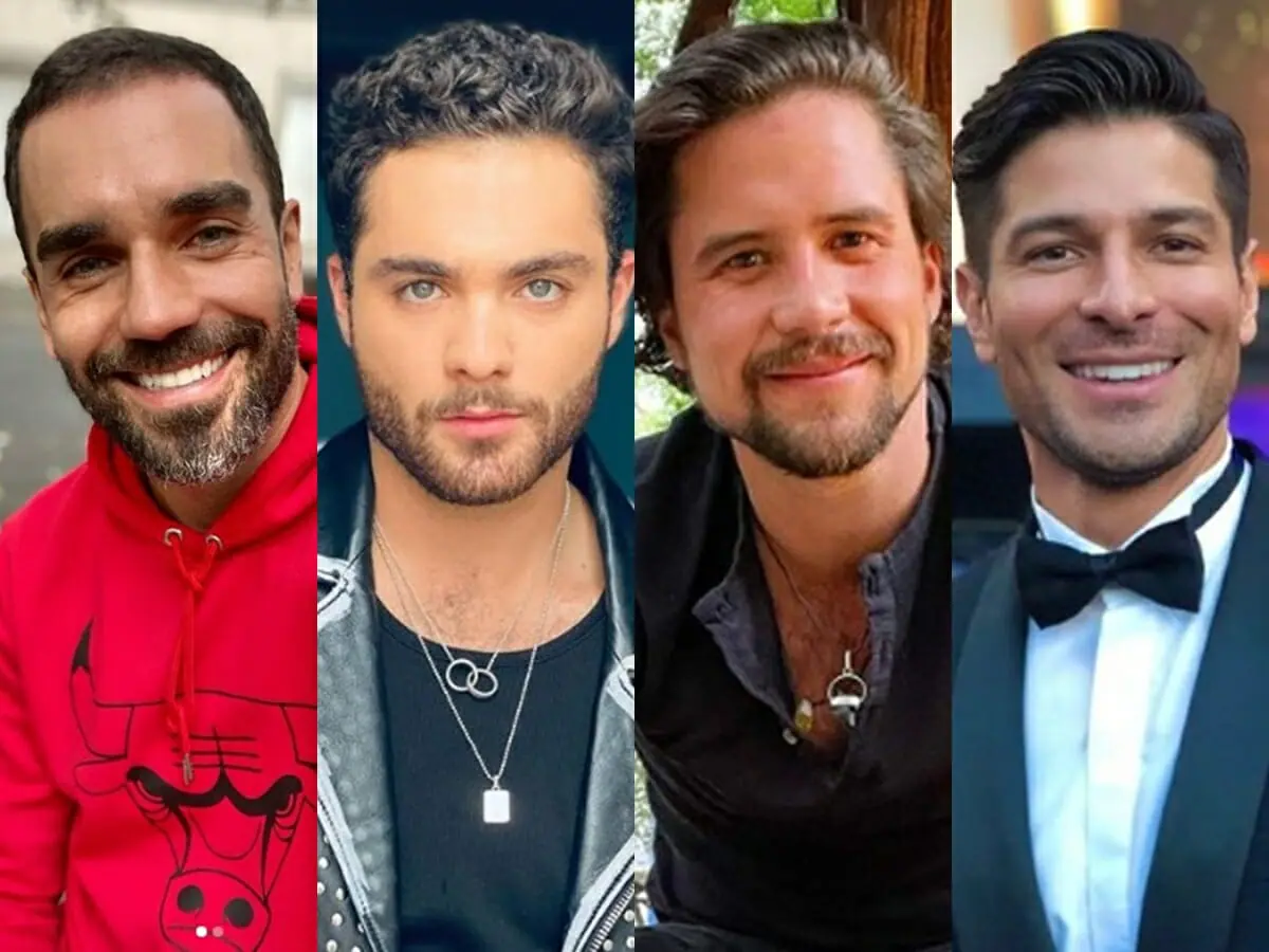 Marcus Ornellas, Carlos Said, Solkin Ruz Ondategui e Felipe Flores são alguns dos galãs da novela Se Nos Deixam, do SBT (Reprodução: Instagram)
