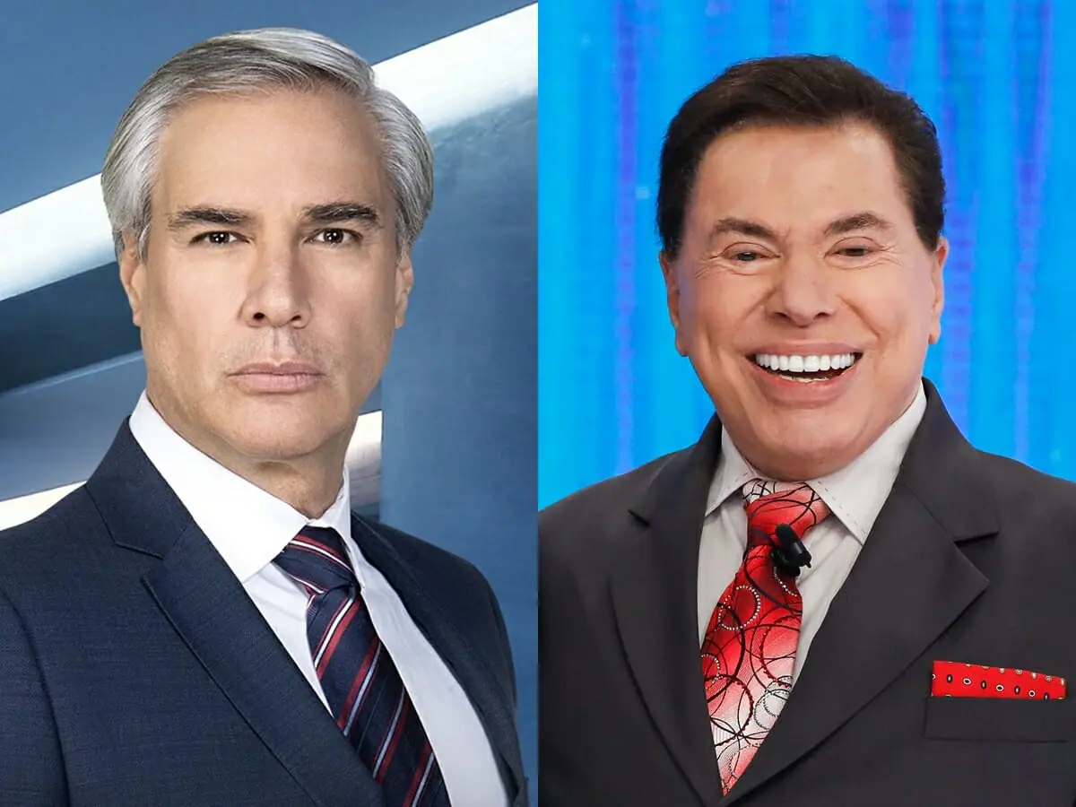 Gerardo Murguía em Se Nos Deixam e Silvio Santos, dono do SBT (Reprodução: Televisa / SBT)