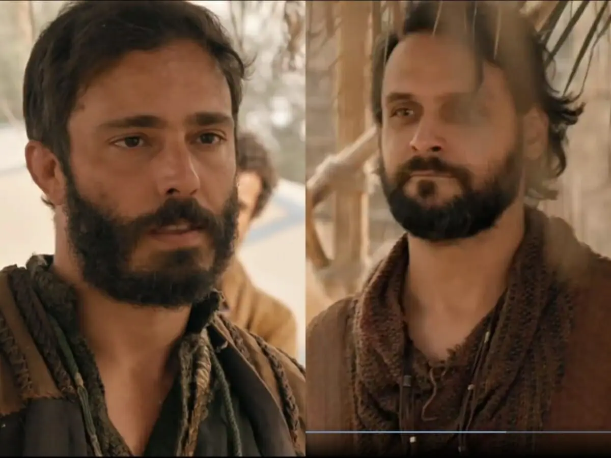 Judá (Thiago Rodrigues) e Rúben (Felipe Cunha) de A Bíblia