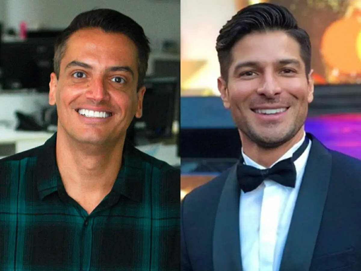 Leo Dias e o ator Felipe Flores, o Lalo de Se Nos Deixam (Reprodução: Instagram/Montagem Observatório da TV)