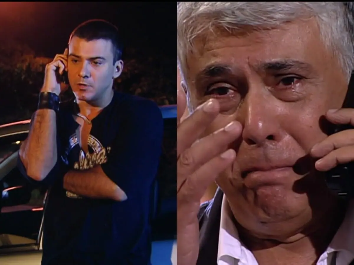 Lopo (Leonardo Vieira) e Vítor (Paulo Figueiredo) de Prova de Amor