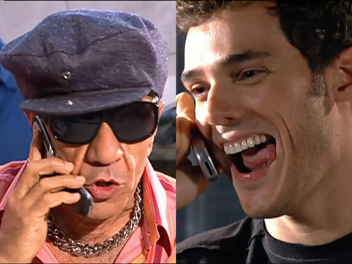 Miro (Perfeito Fortuna) e Chicão (Daniel Andrade) de Prova de Amor