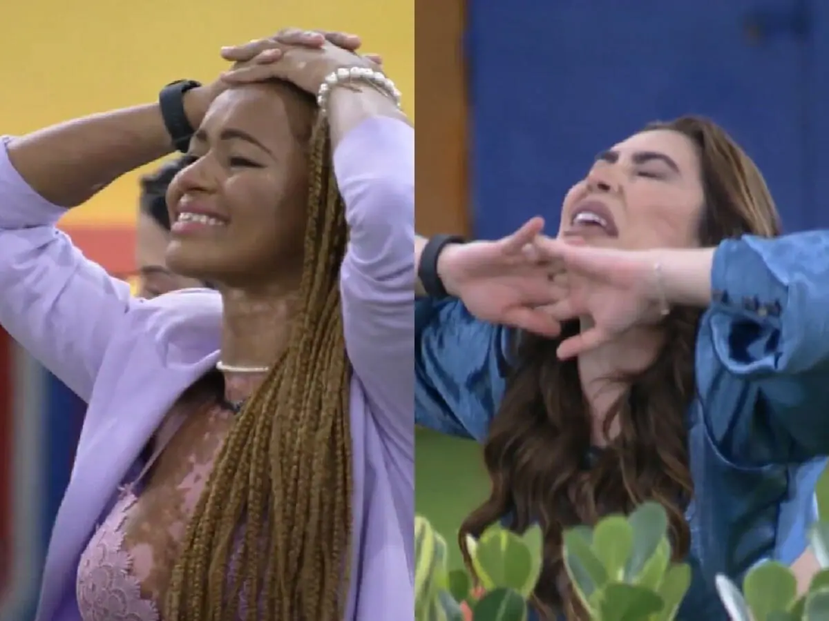 Naiara Azevedo e Natália do BBB 22 (Reprodução/GloboPlay)