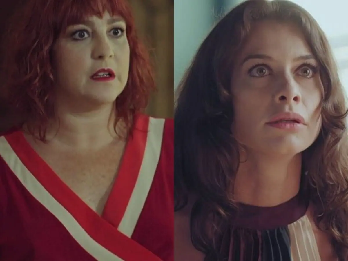 Nicole (Ana Baird) e Bárbara (Alinne Moraes) de Um Lugar ao Sol