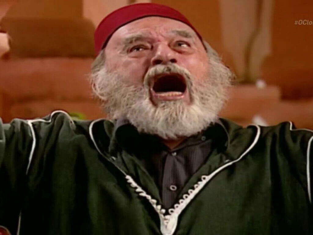 Sebastião Vasconcelos como Tio Abdul em O Clone (Reprodução/Globo)