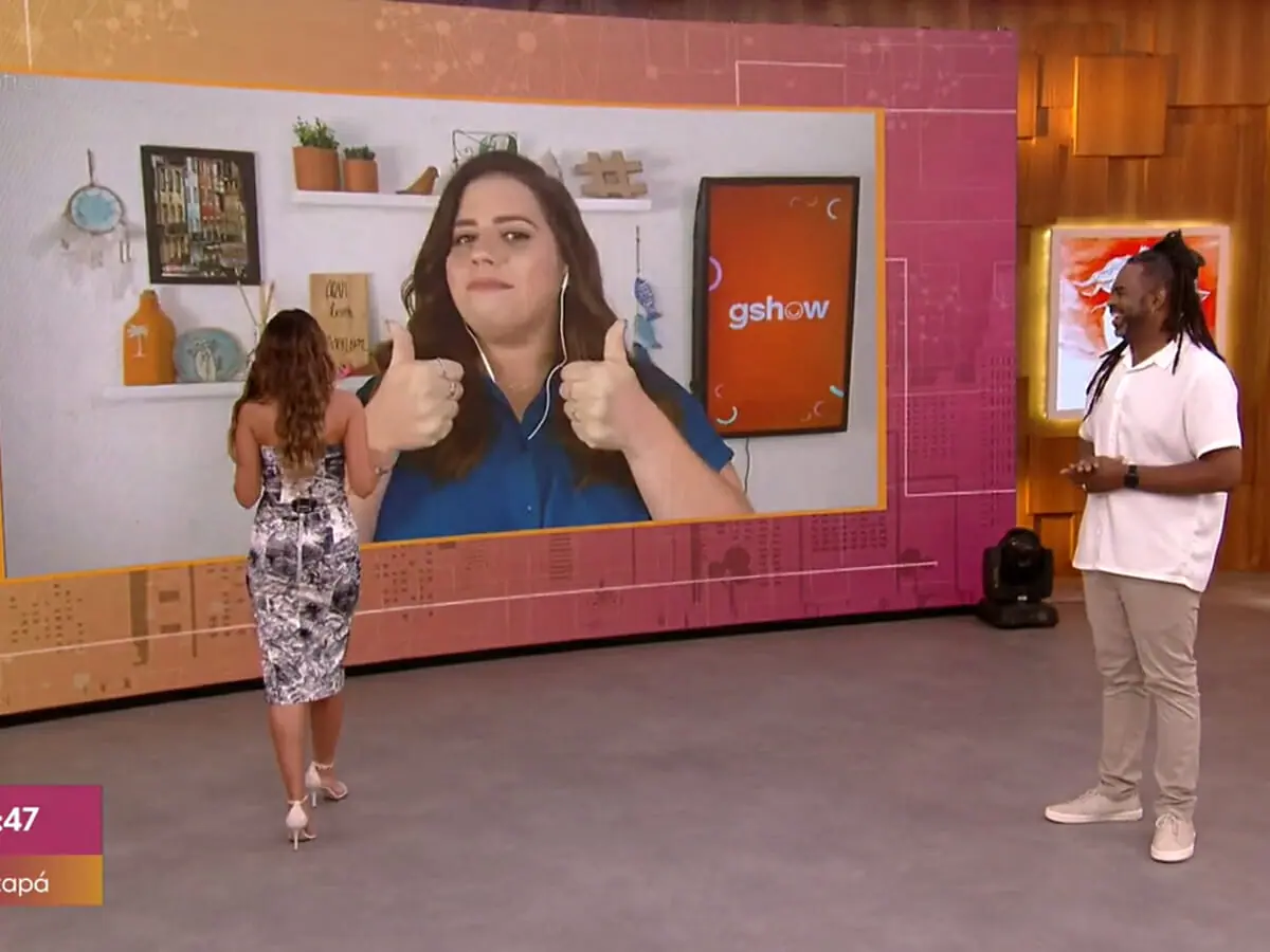 Patrícia Poeta, Tati Machado e Manoel Soares no Encontro