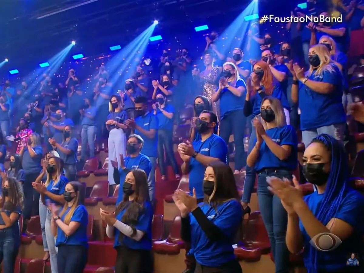 Plateia do Faustão na Band (Reprodução)