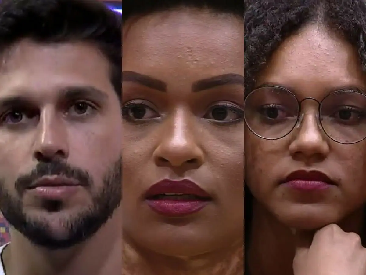 Rodrigo, Natália e Jessilane no BBB 22
