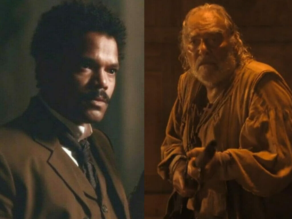 Samuel (Michel Gomes) e Salustiano (Alexandre Zacchia) em Nos Tempos do Imperador