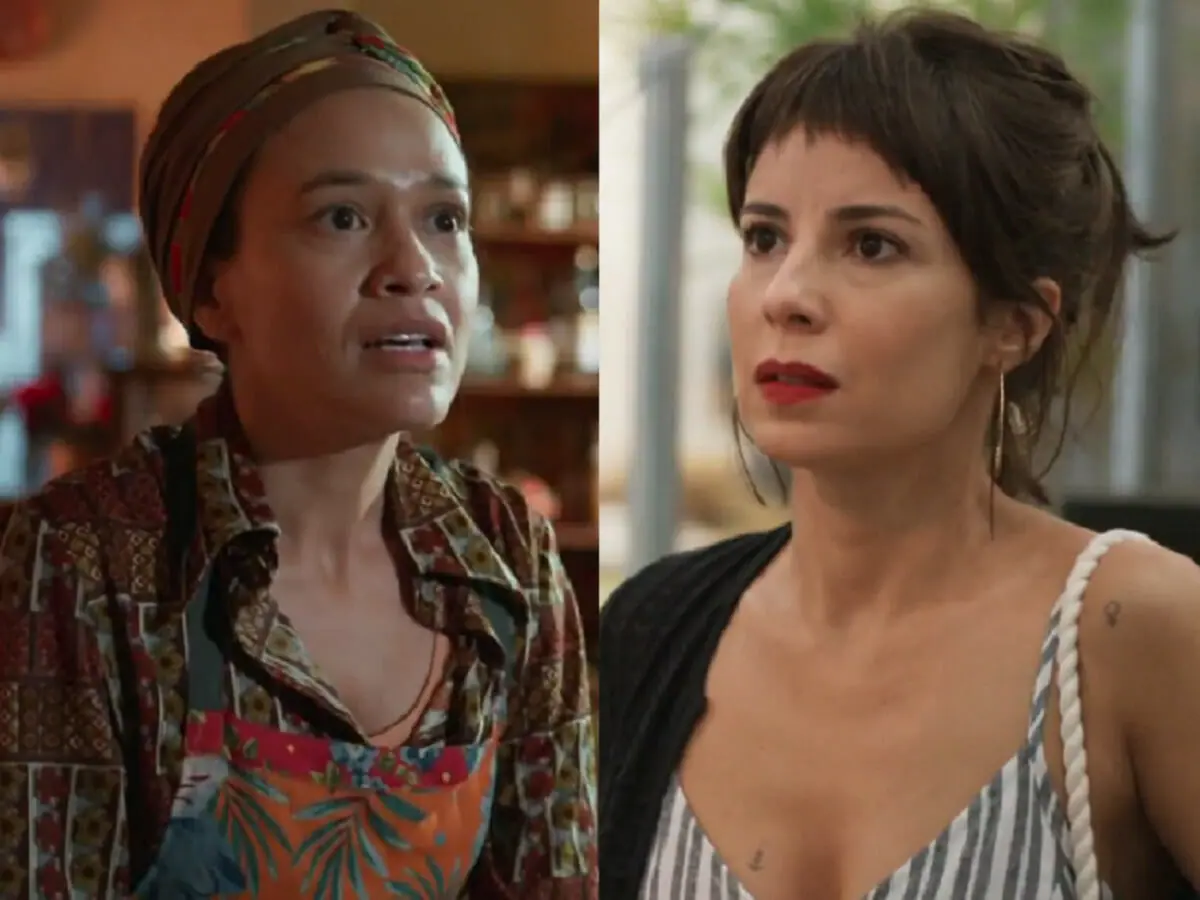 Thaiane (Georgina Castro) e Lara (Andréia Horta) em Um Lugar ao Sol