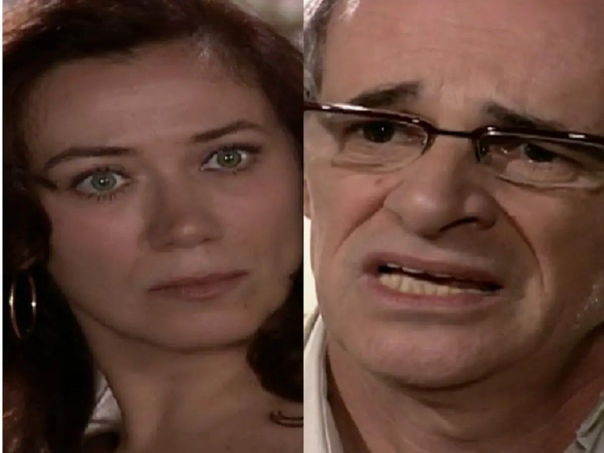 Marta (Lilia Cabral) e Alex (Marcos Caruso) em Páginas da Vida