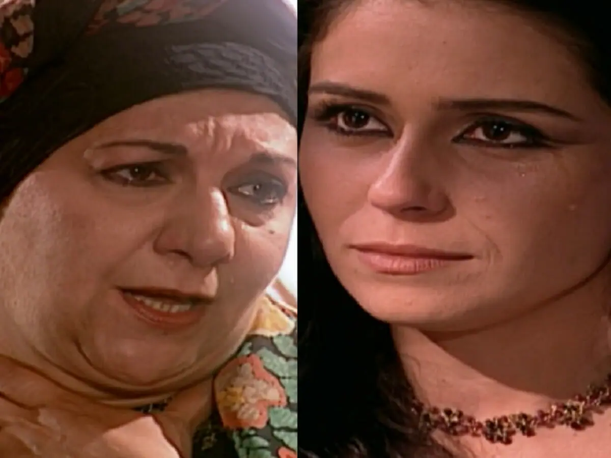 Zoraide (Jandira Martini) e Jade (Giovanna Antonelli) em O Clone