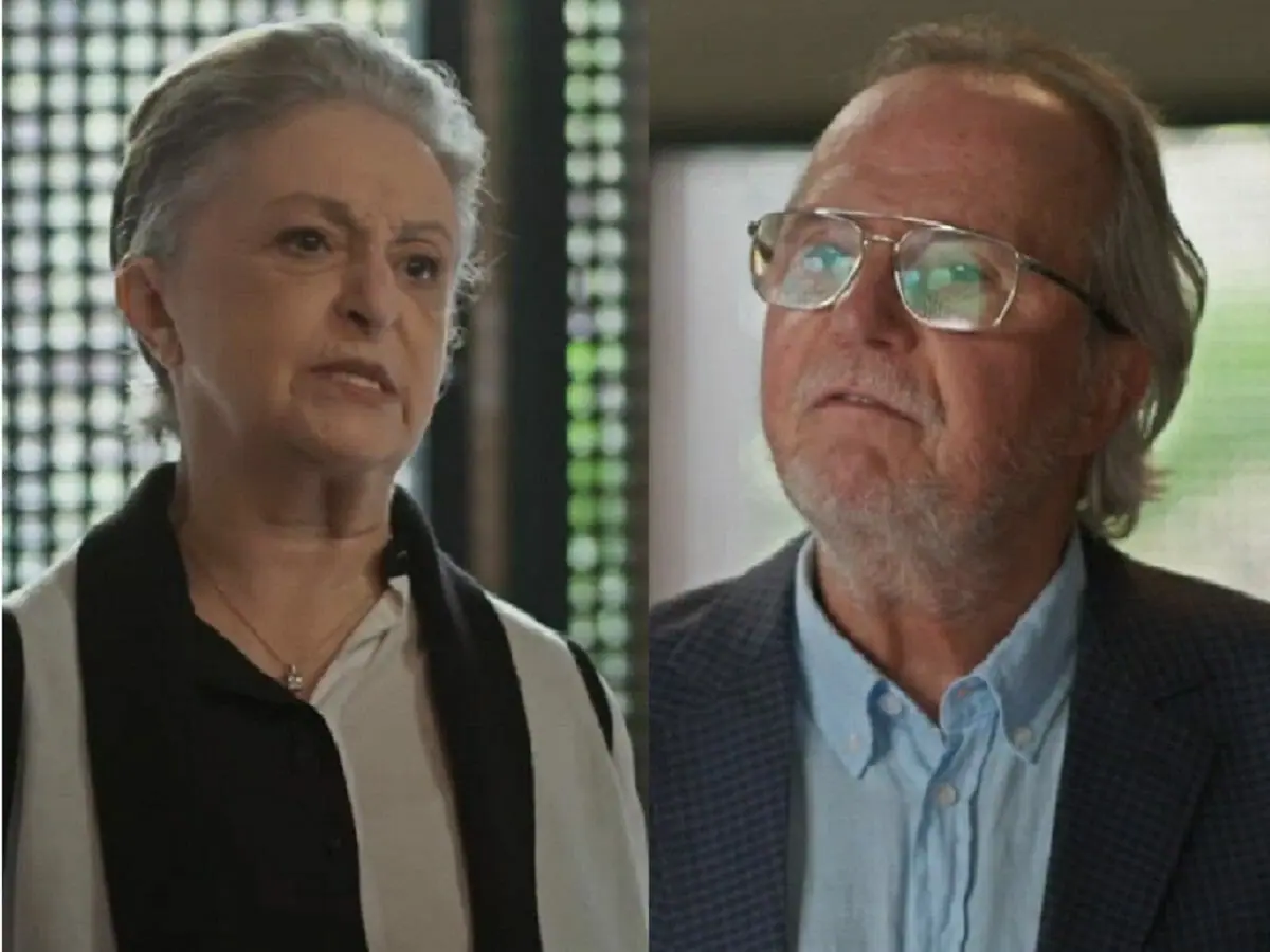Celina (Ana Lúcia Torre) e Daniel (Tato Gabus Mendes) em Quanto Mais Vida, Melhor!