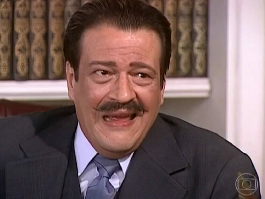 Batista (Luís Mello) em O Cravo e a Rosa