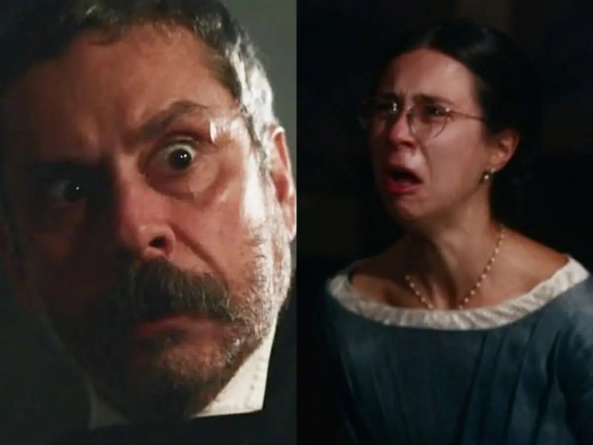 Tonico (Alexandre Nero) e Dolores (Daphne Bozaski) de Nos Tempos do Imperador