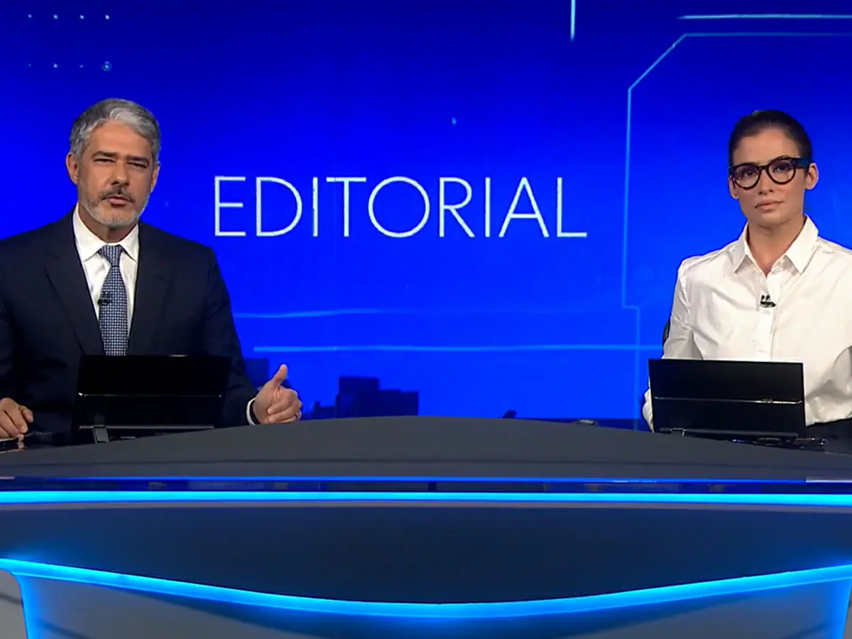 William Bonner e Renata Vasconcellos no Jornal Nacional