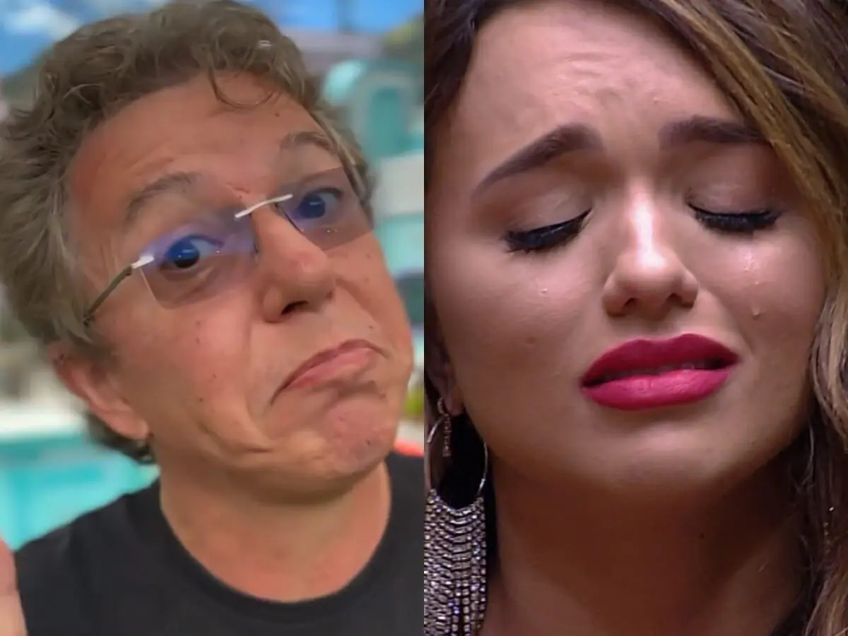 Boninho e Rafa Kalimann