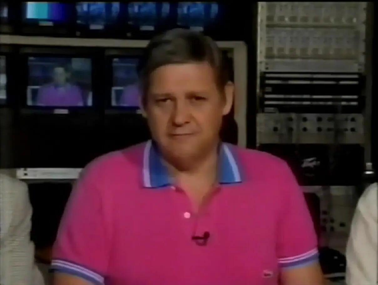 O jornalista, locutor e apresentador Paulo Stein em 1990