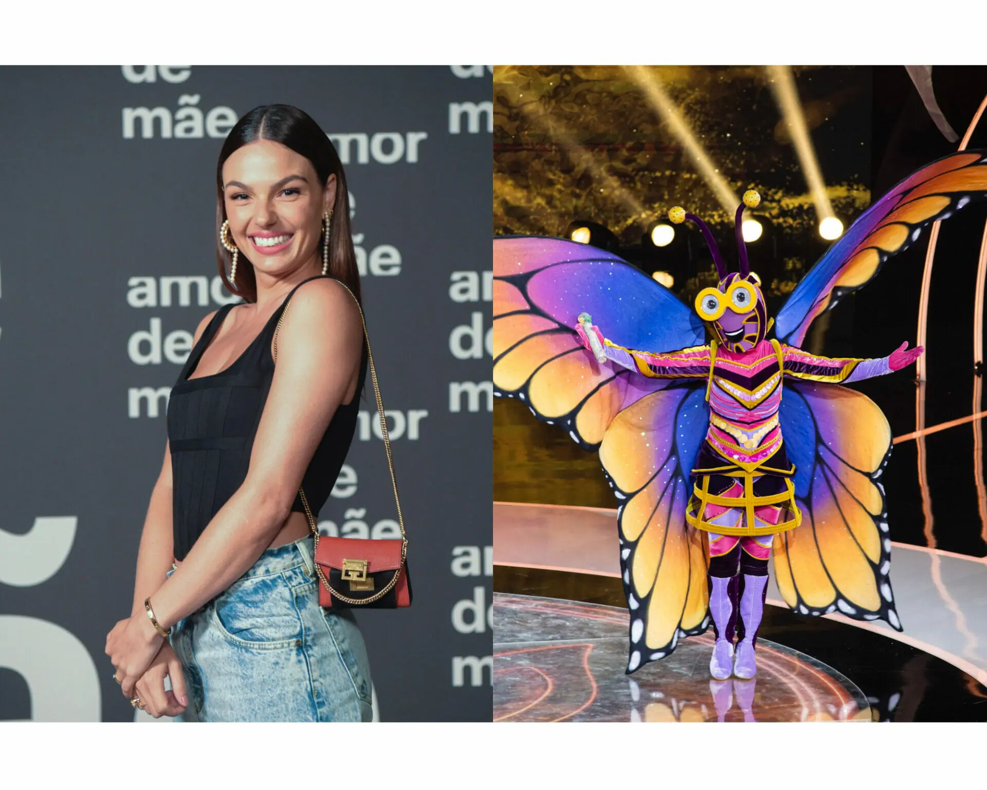 Isis Valverde e um dos participantes do The Masked Singer Brasil (Divulgação)