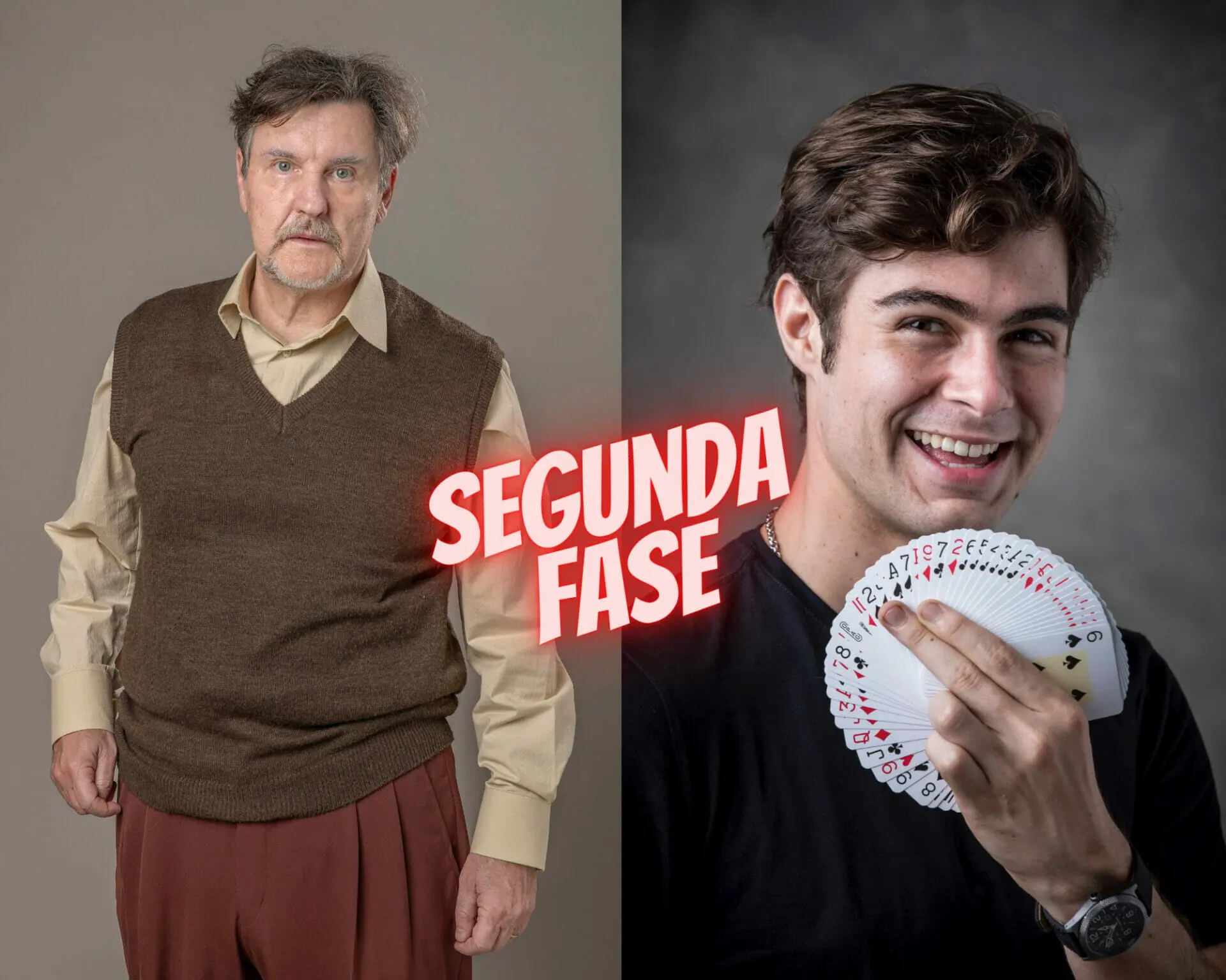 Matias (Antonio Calloni) e Davi (Rafael Vitti) de Além de Ilusão (Divulgação)