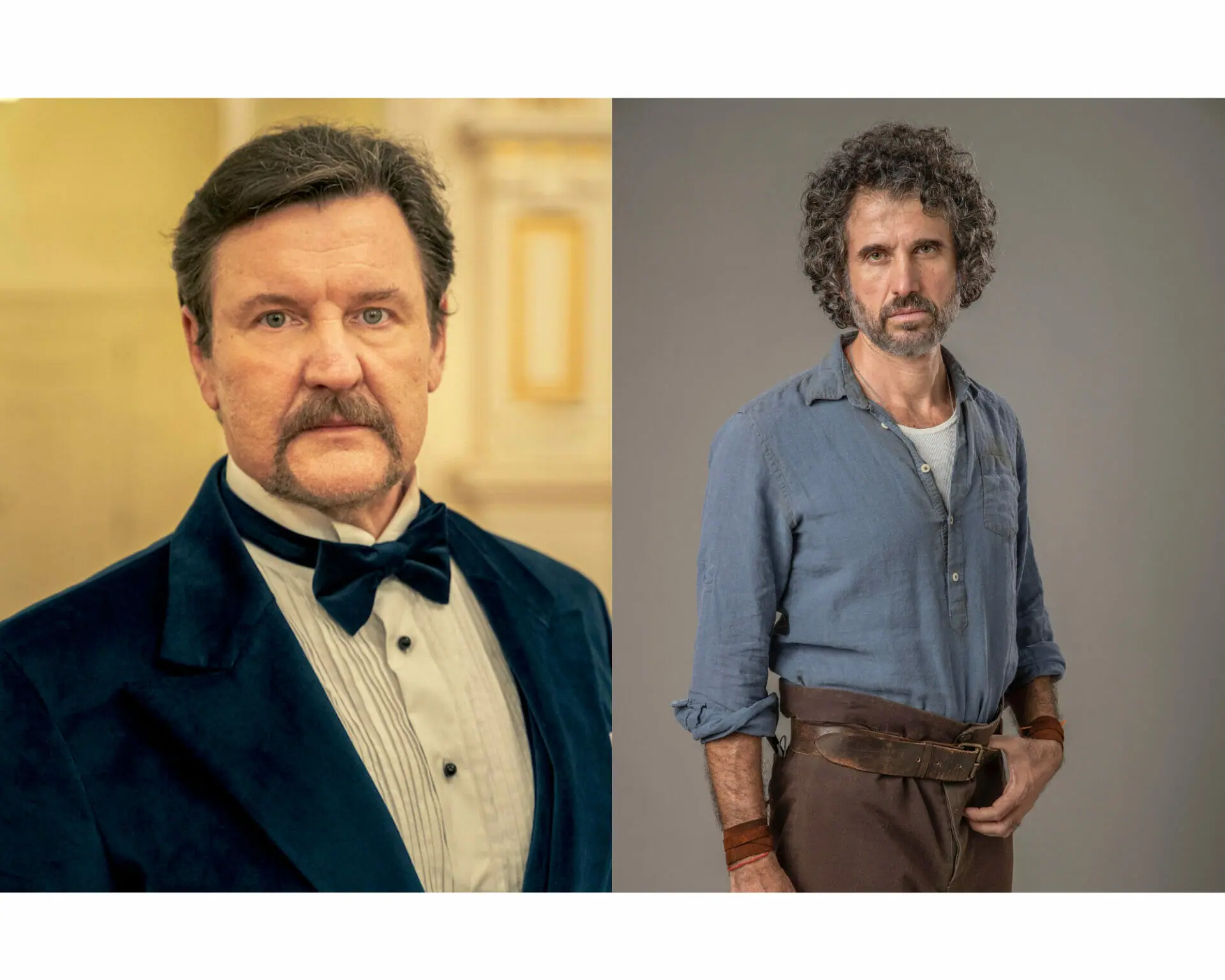 Leônidas (Eriberto Leão) e Matias (Antônio Calloni) de Além da Ilusão (Divulgação)