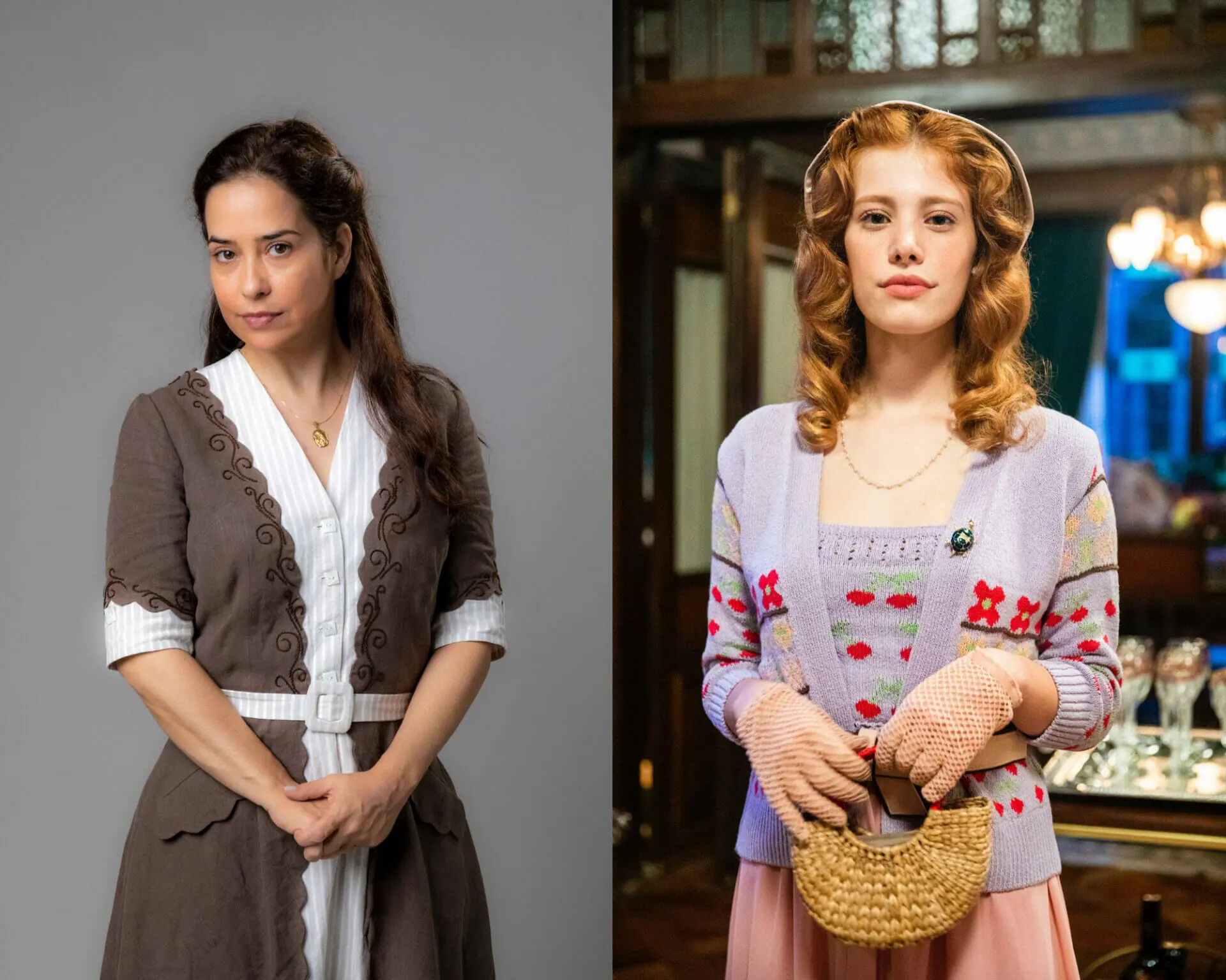 Heloísa (Paloma Duarte) e Arminda (Caroline Dallarosa) de Além da Ilusão (Divulgação)