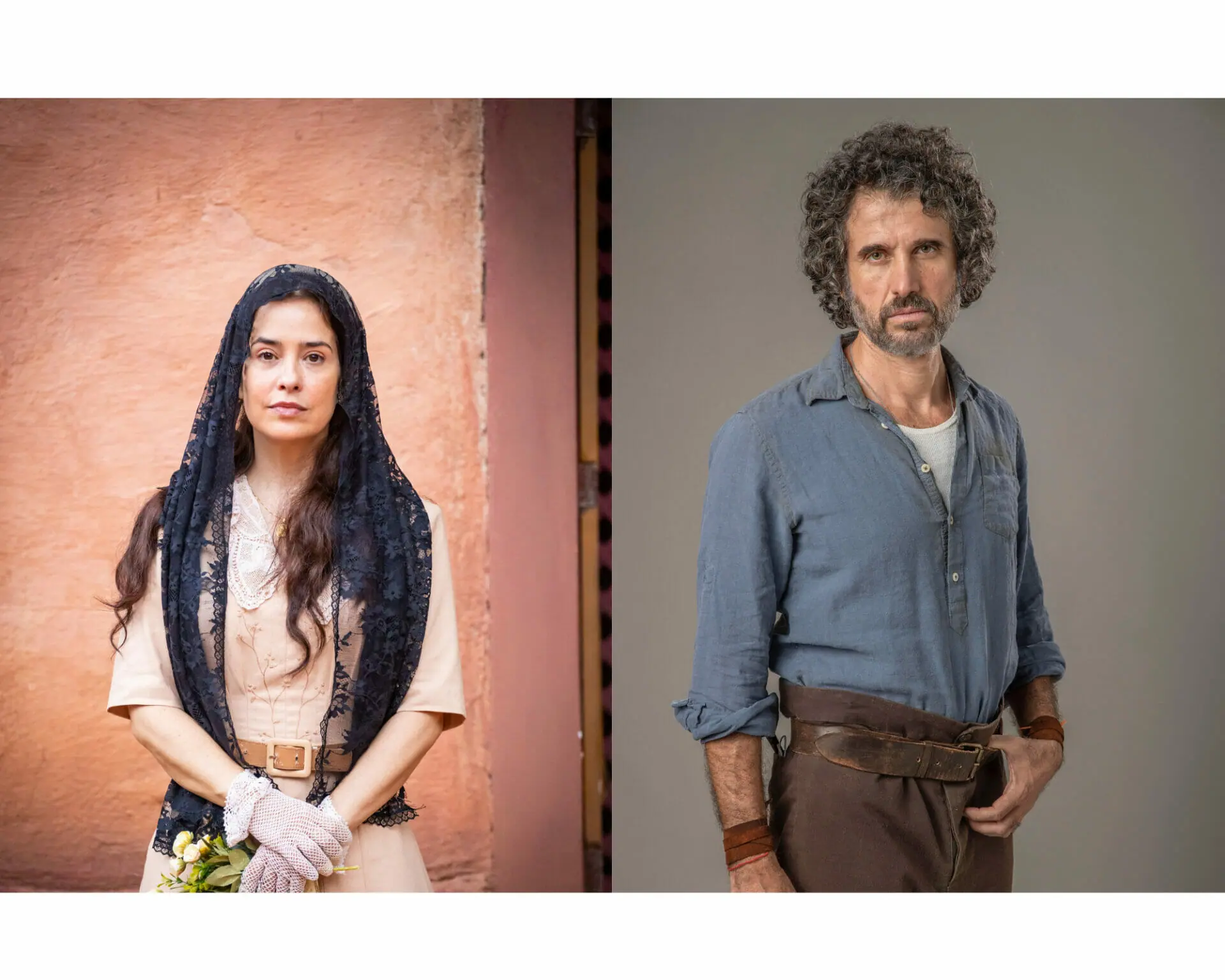 Leônidas (Eriberto Leão) e Heloísa (Paloma Duarte) de Além da Ilusão (Divulgação)